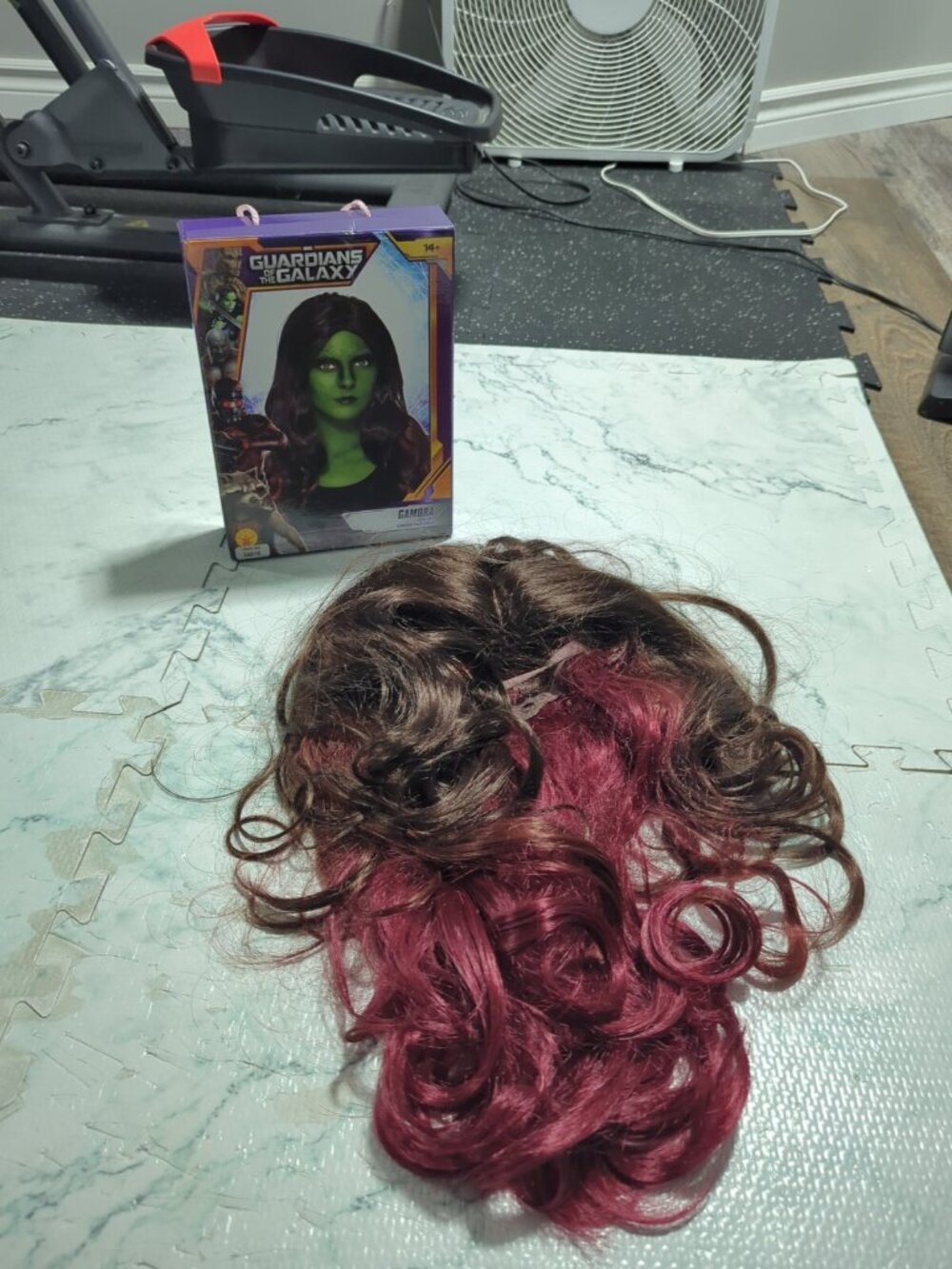 Gamora Wig Guardians Of The Galaxy Superhero Rubies Halloween Costume Accessory